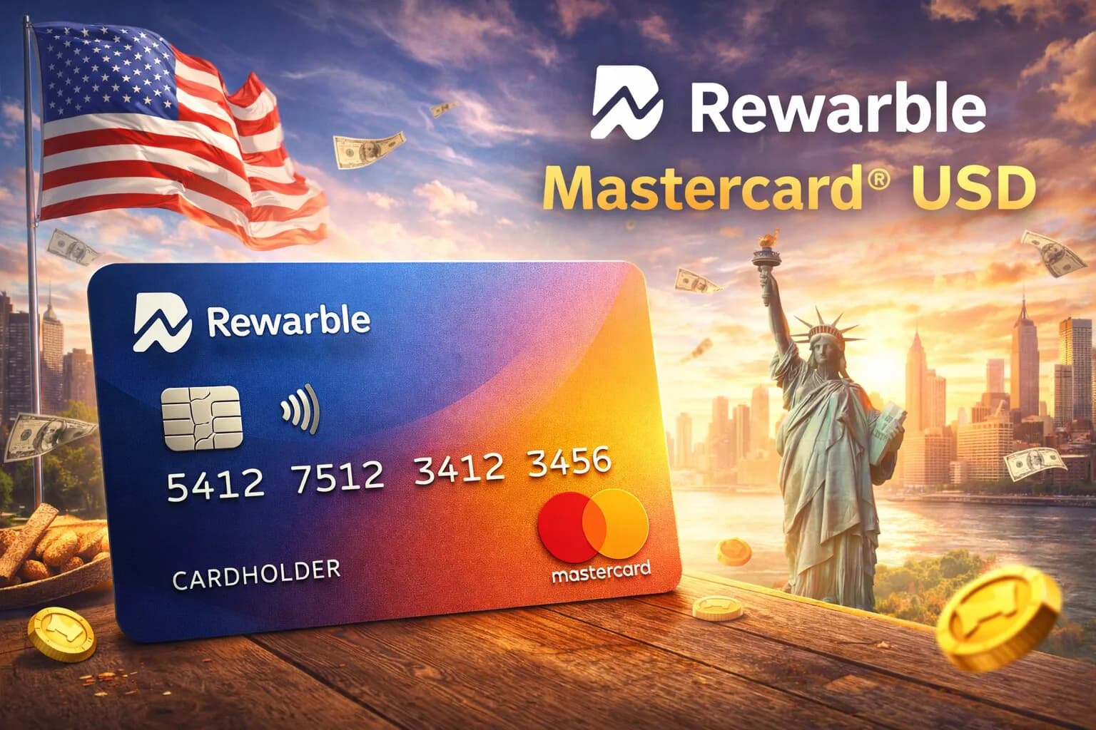 The Rewarble Mastercard USD offers a flexible and secure way to make online payments anywhere Mastercard is accepted. Ideal for international purchases and digital spending, it provides instant access to USD balance without the need for a traditional bank card.