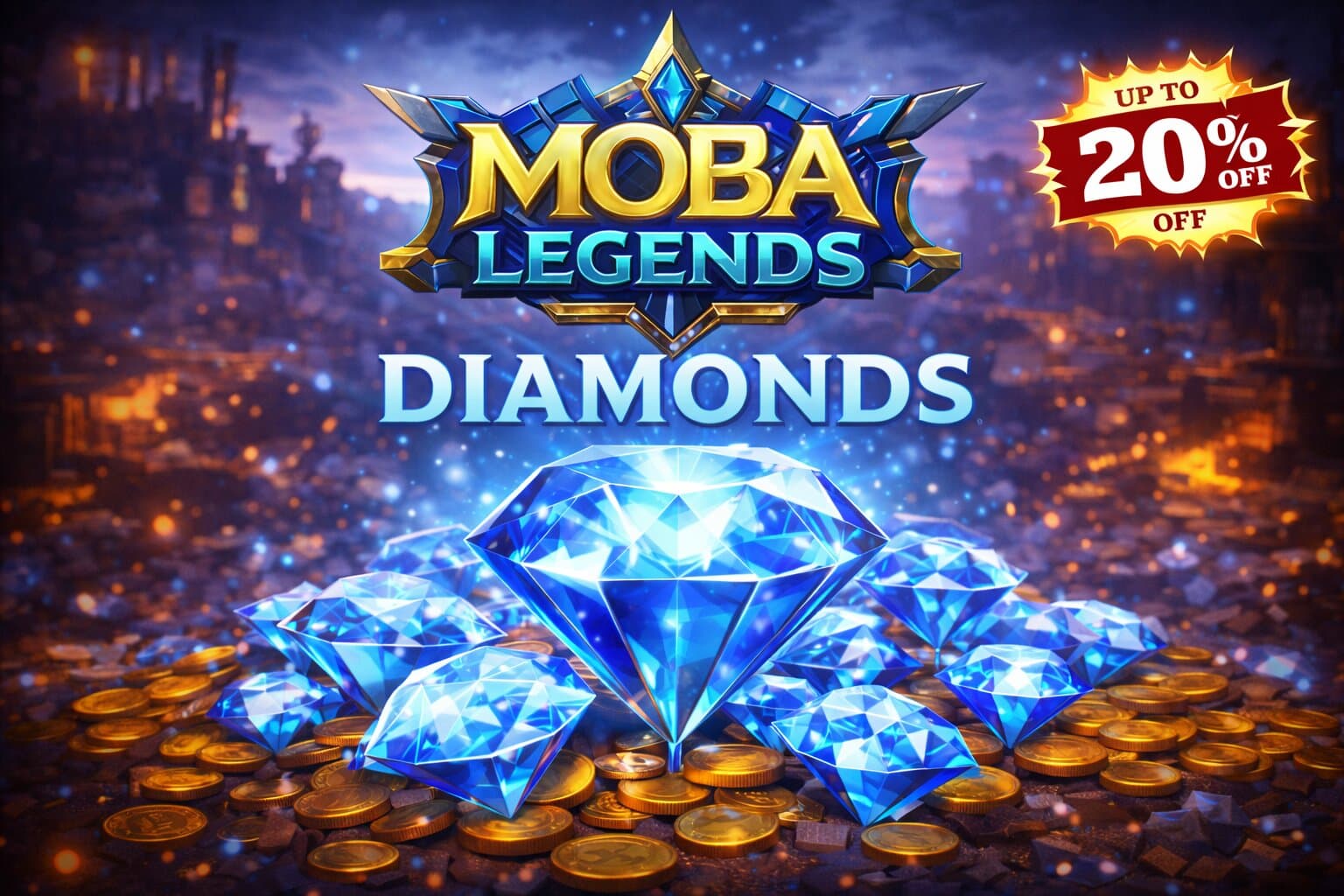 MOBA Legends Diamonds let you unlock premium skins, heroes, battle passes, and exclusive in-game items. Instantly top up your account and enhance your competitive gaming experience with powerful upgrades and customizations.