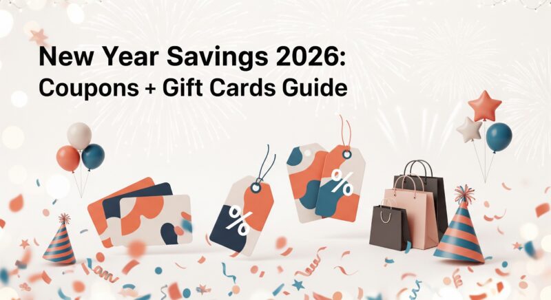 New Year shopping savings: discounted gift cards and smart money tips