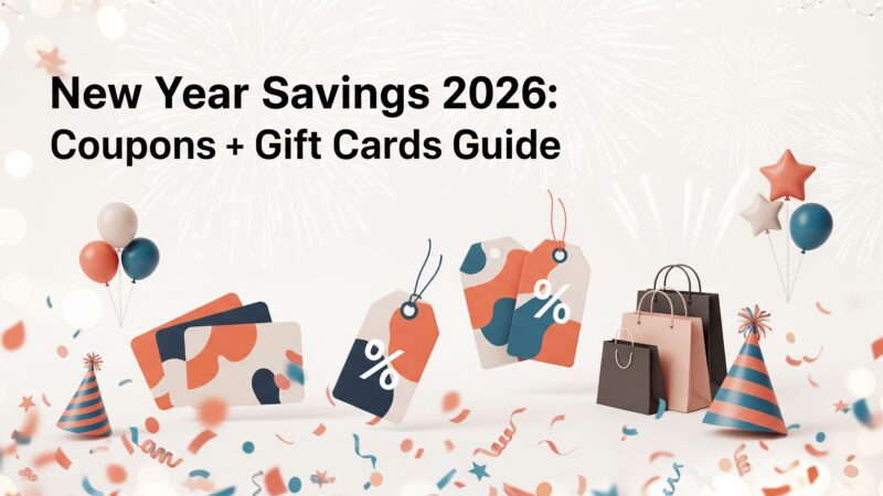 New Year shopping savings: discounted gift cards and smart money tips