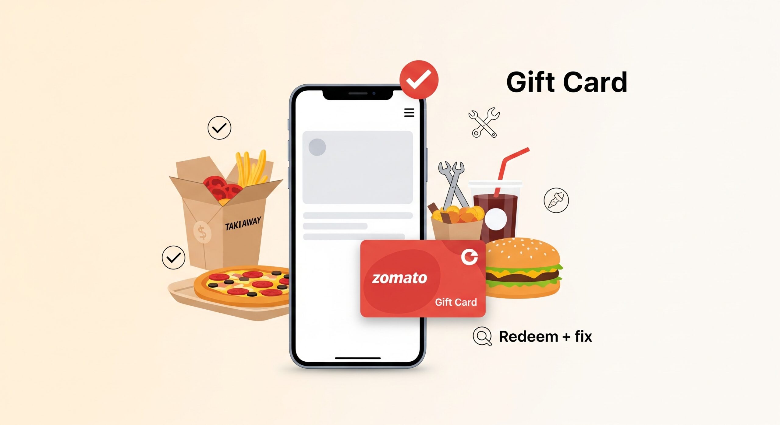 how to use zomato gift card at checkout