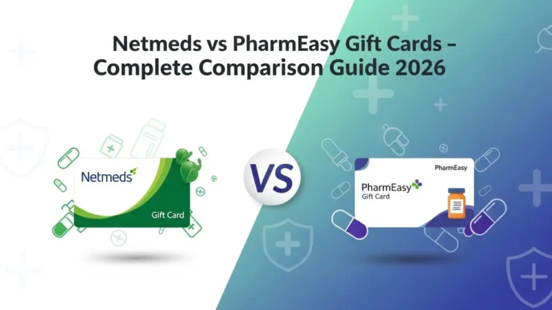 Netmeds vs PharmEasy Gift Cards – Complete Comparison Guide 2026