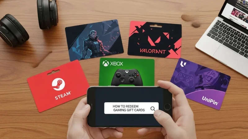 How to Redeem Gaming Gift Cards (Steam, Valorant, Xbox, UniPin)