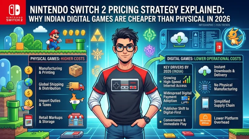 Nintendo Switch 2 Pricing Strategy Explained: Why Indian Digital Games Are Cheaper Than Physical in 2026