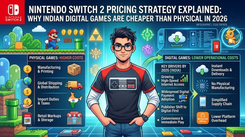 Nintendo Switch 2 Pricing Strategy Explained: Why Indian Digital Games Are Cheaper Than Physical in 2026